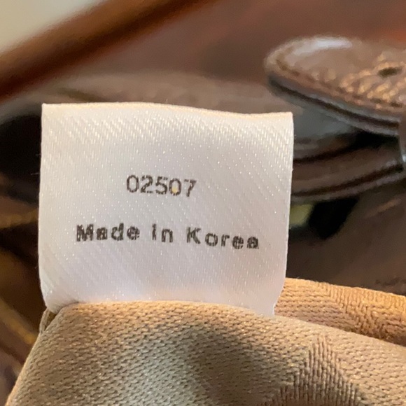 MCM Visetos Mini Handbg Leather and Canvas Brown/Tan - Picture 15 of 17